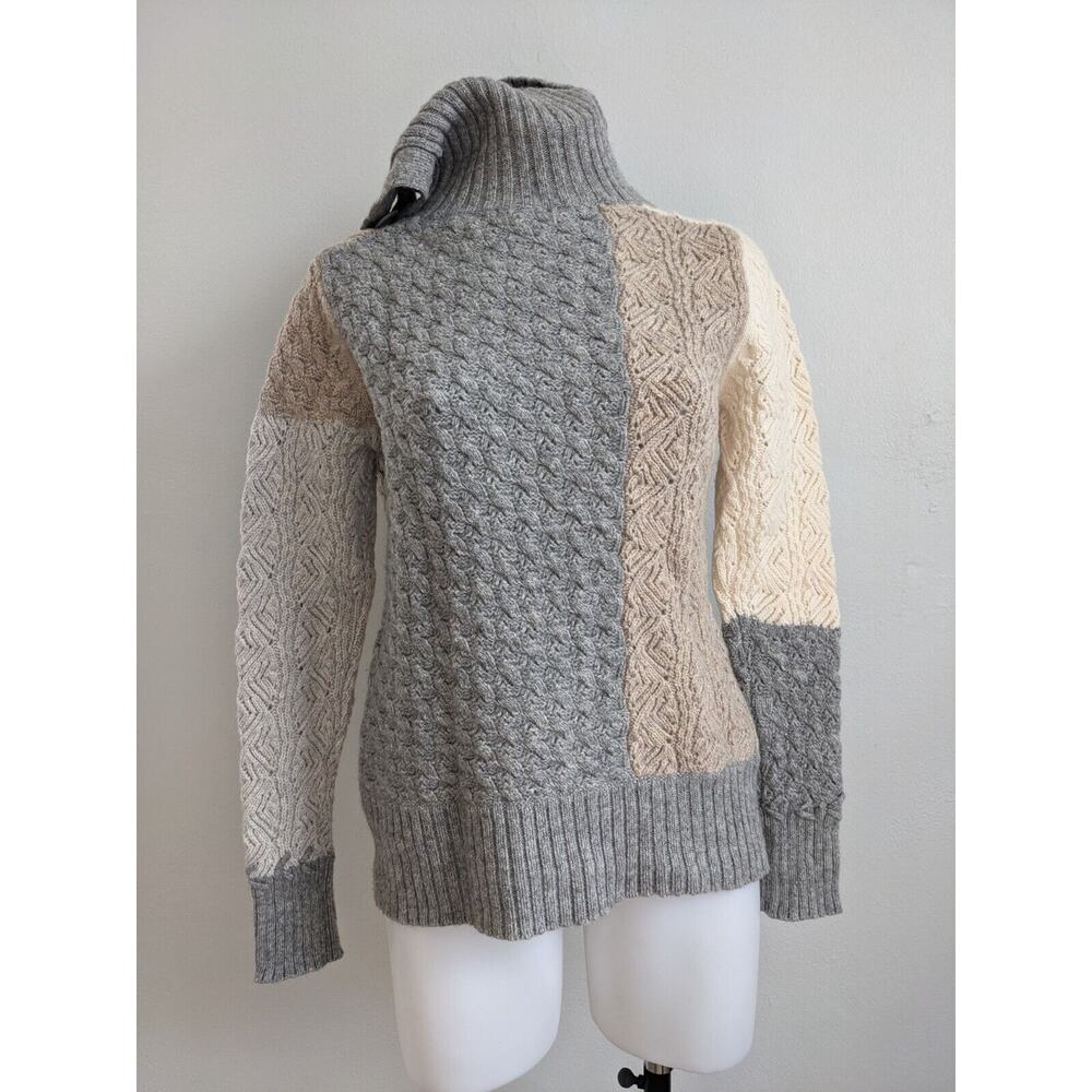 Sundance Size Medium Lambswool Patchwork Saco Swe… - image 5